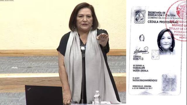 Guadalupe Taddei y su polémica cédula profesional