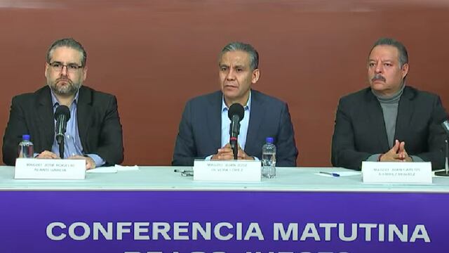 Conferencia mañanera de jueces 6 de diciembre