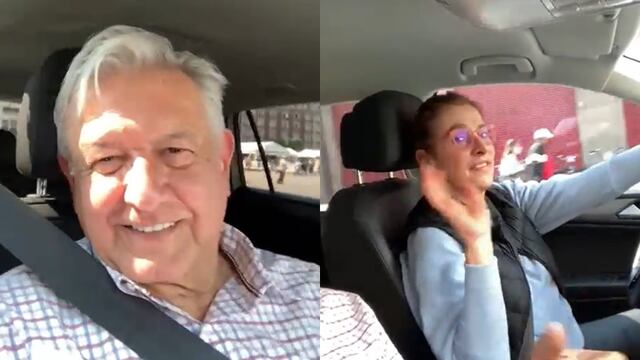 AMLO con Beatriz Gutiérrez Müller