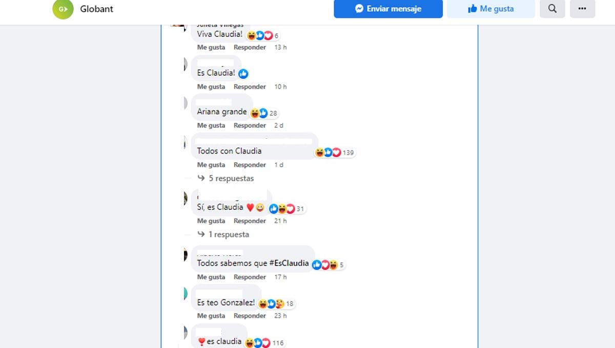 Usuarios de Facebook afirman que "Es Claudia"