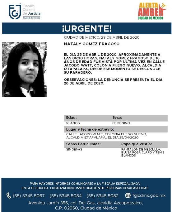 Ficha de búsqueda de Nataly.