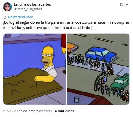 Memes por las filas eternas en Costco por Navidad