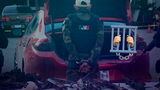 Disparos en la Refinería Dos Bocas: detienen a hombre con chaleco del CJNG