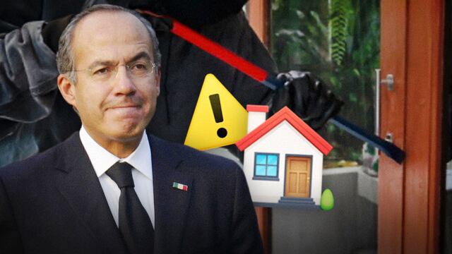 ¿Roban casa de Felipe Calderón?