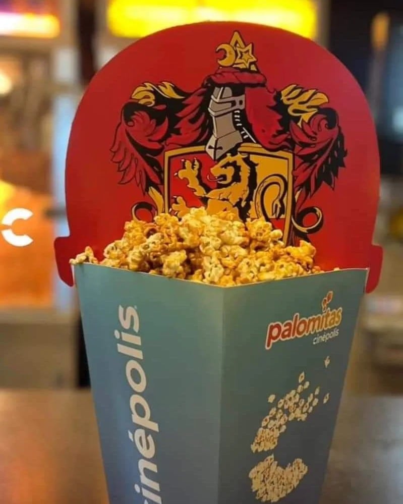 Separador de palomitas de Harry Potter en Cinépolis