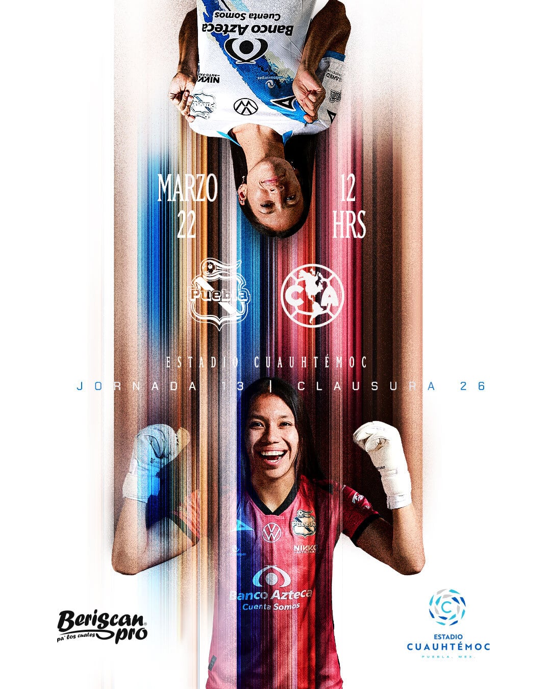 Puebla vs América Femenil; domingo 22 de marzo, 12 horas