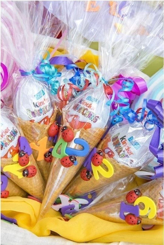Ideas para decorar un huevo Kínder: Helado