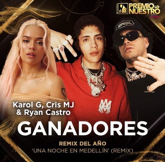 Premios Lo Nuestro 2024: ‘Una Noche En Medellín Remix’ gana a Remix del Año