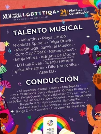 Marcha LGBT en CDMX, cartel del comité “Marcha LGBT CDMX”