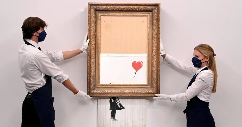 Autodestrucción del cuadro 'Niña con Globo'