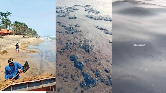 Playas con chapopote en Paraíso, Tabasco