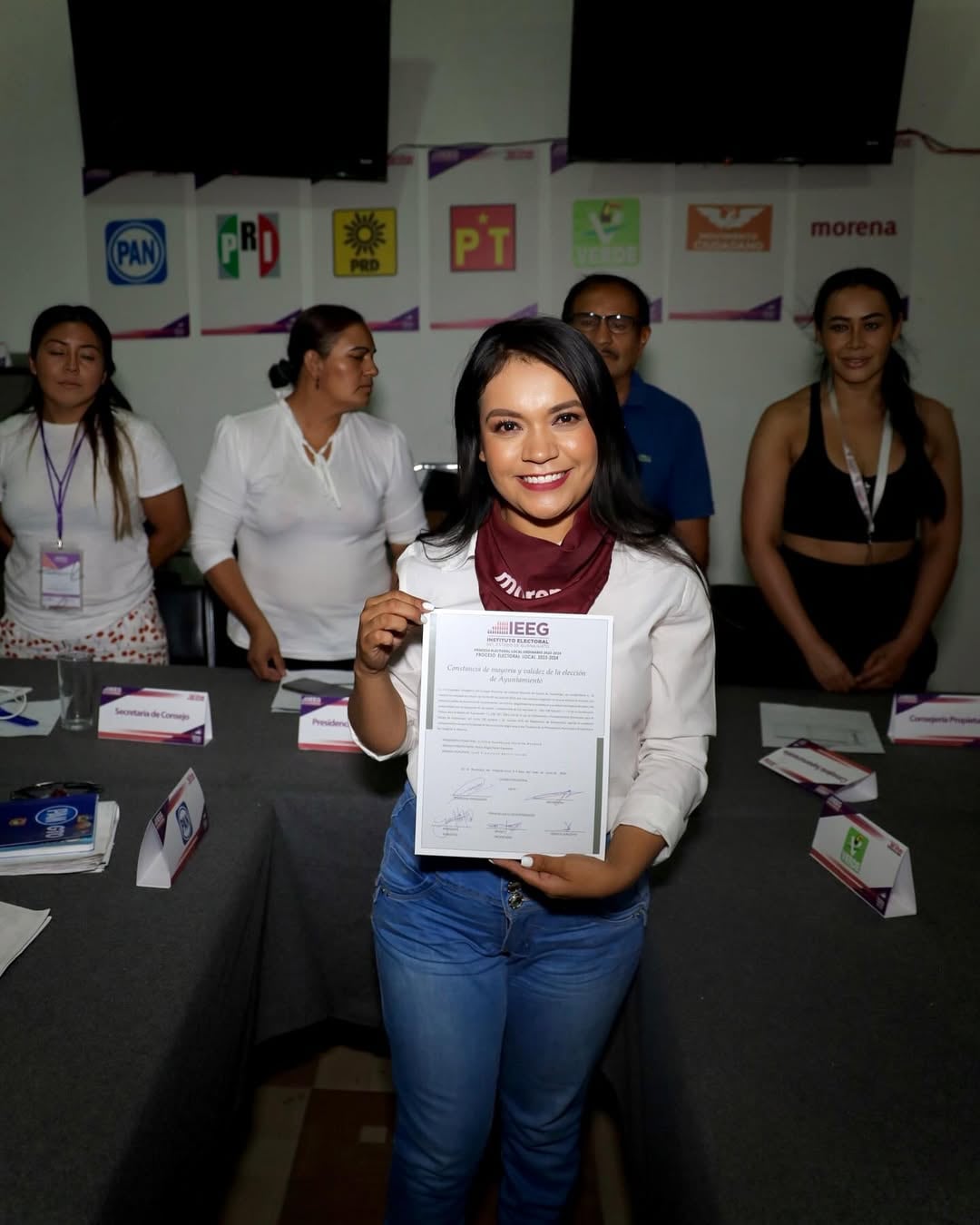 Cinthia Teniente, alcaldesa Villagrán, Guanajuato