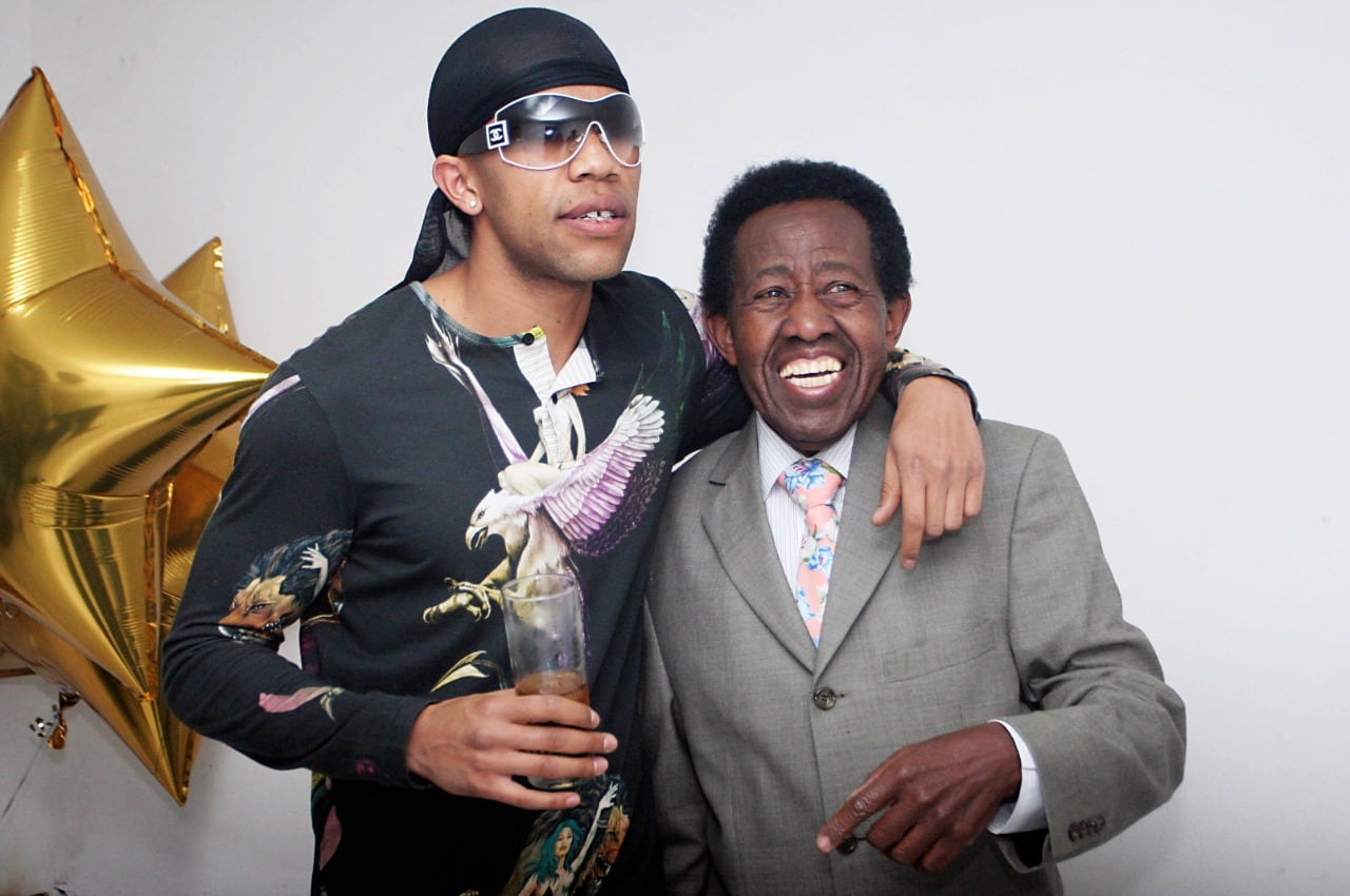 Jorge Zamora 'Zamorita' con su hijo Jorge Rolando Zamora.