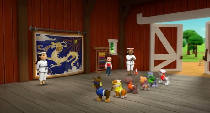 Paw Patrol Día Mundial de el Karate