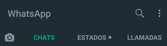 Interfaz de WhatsApp