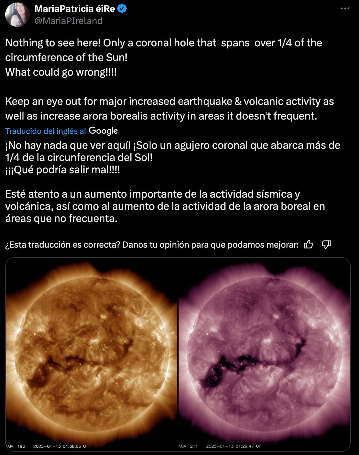 Agujero en la Corona Solar