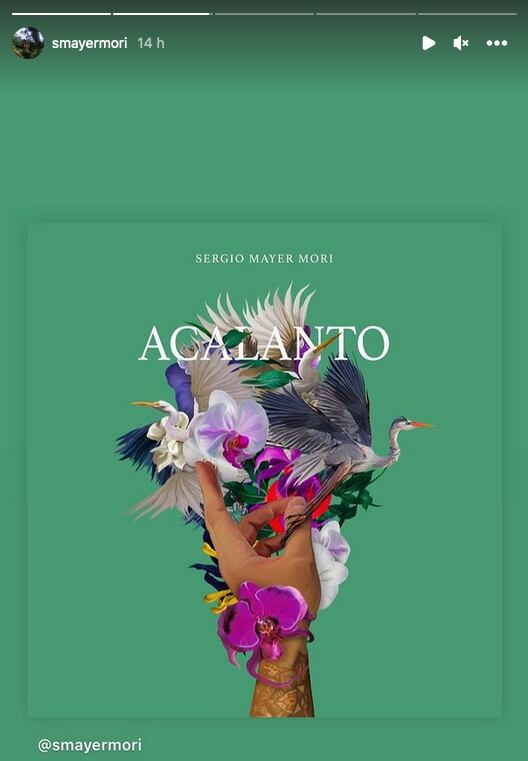 Portada del sencillo "Acalanto" de Sergio Mayer Mori.