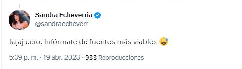 Sandra Echeverría desmiente infidelidad de Leonardo de Lozanne a Ventaneando.
