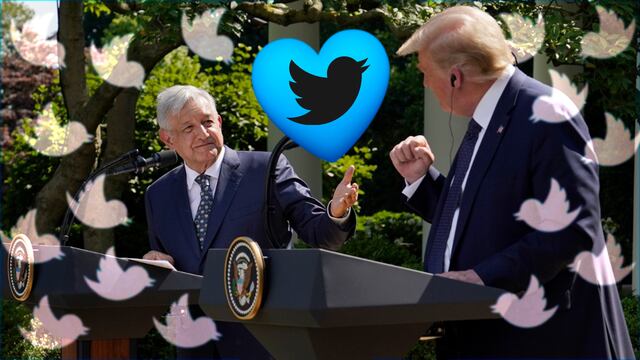 AMLO y Donald Trump. Twitter