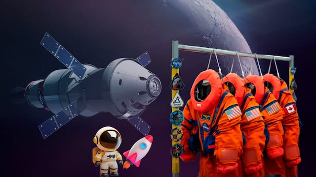 Astronautas hacen prueba de trajes espaciales en día 5 de viaje de misión Artemis II