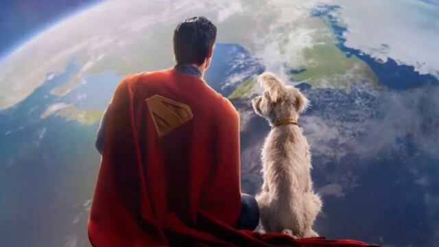 Krypto en el póster de Superman, la película para 2025