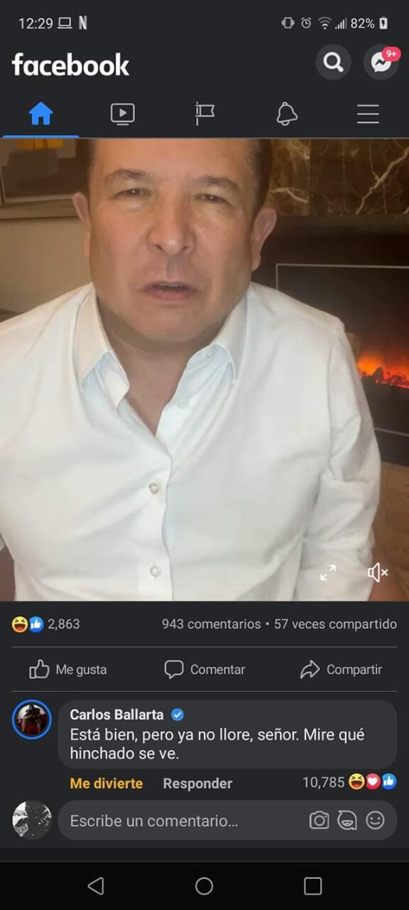 Carlos Ballarta le responde a Gustavo Adolfo Infante