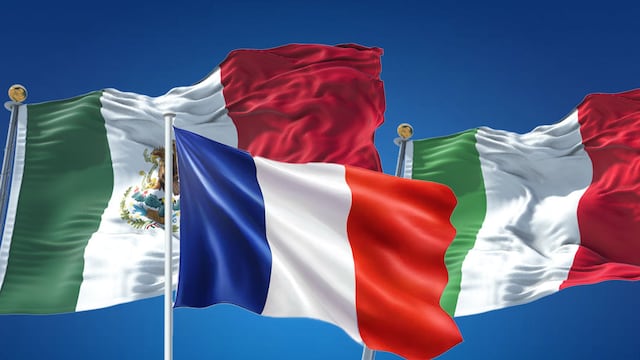 México, Francia e Italia