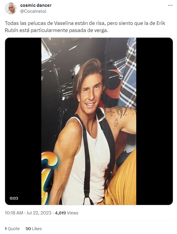 Memes por la peluca de Erik Rubín