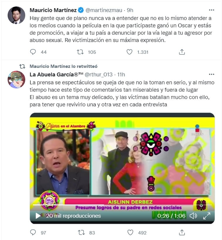 Tuits de Mauricio Martínez