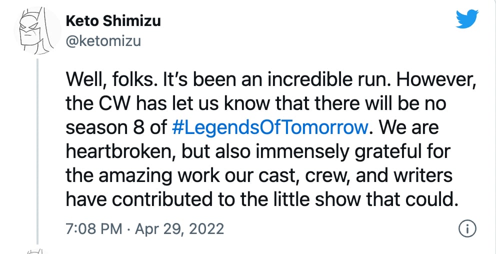 Cancelación Legends of Tomorrow