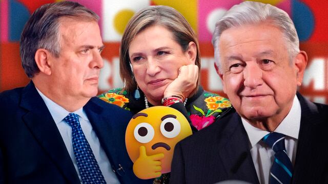 Marcelo Ebrard, Xóchitl Gálvez y AMLO