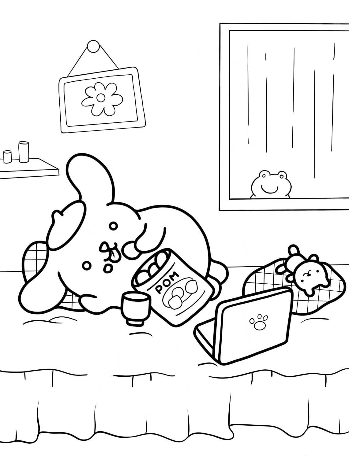 Dibujos de Pompompurin por su cumpleaños