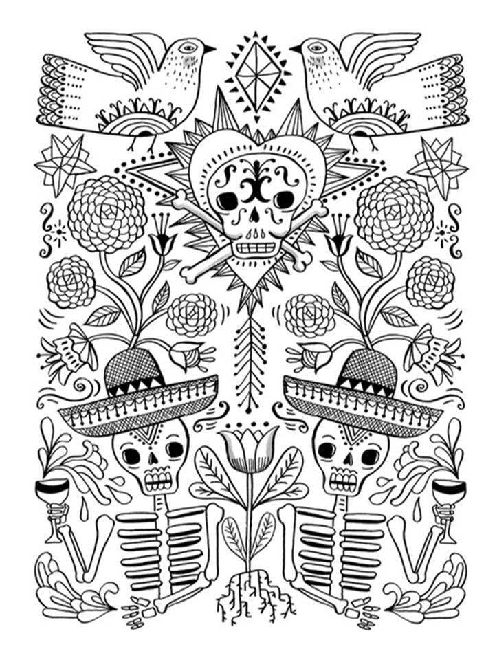 Mandalas Día de Muertos 2024