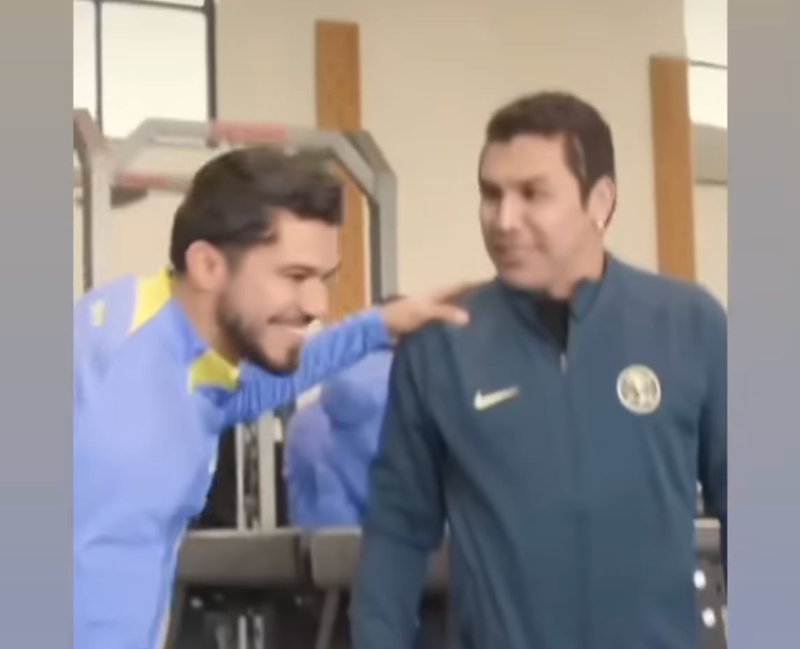 Henry Martín con Salvador Cabañas
