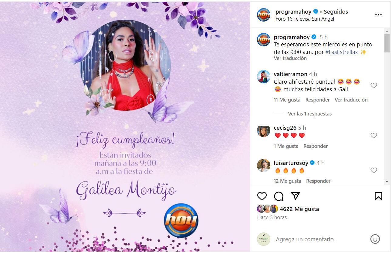 Galilea Montijo festeja su compleaños