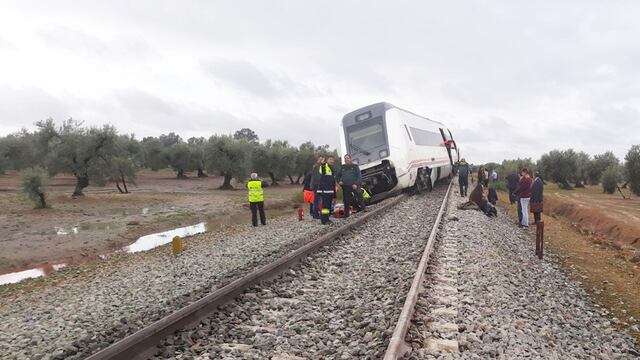 Descarrilamiento de tren en España. Heridos.