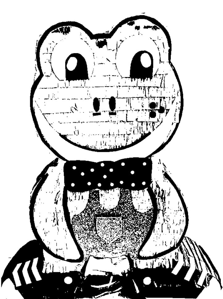 Rhenné, la rana de Lara Campos, para colorear