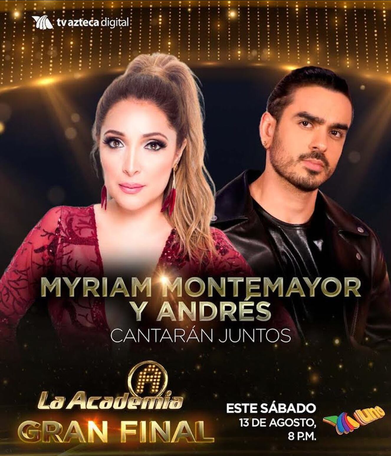 Andrés cantará con Myriam Montemayor