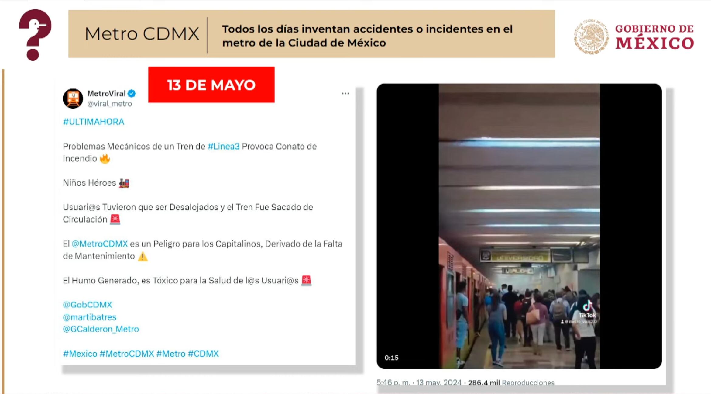 Mentiras de la semana del 15 de mayo