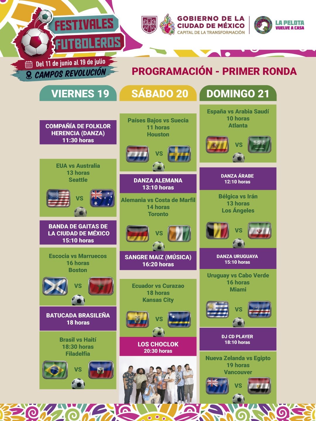 Festivales futboleros en la CDMX por el Mundial 2026.