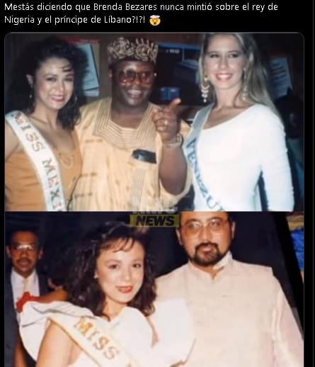 Fotos que comprueban a Brenda Bezares con el rey de Nigeria.