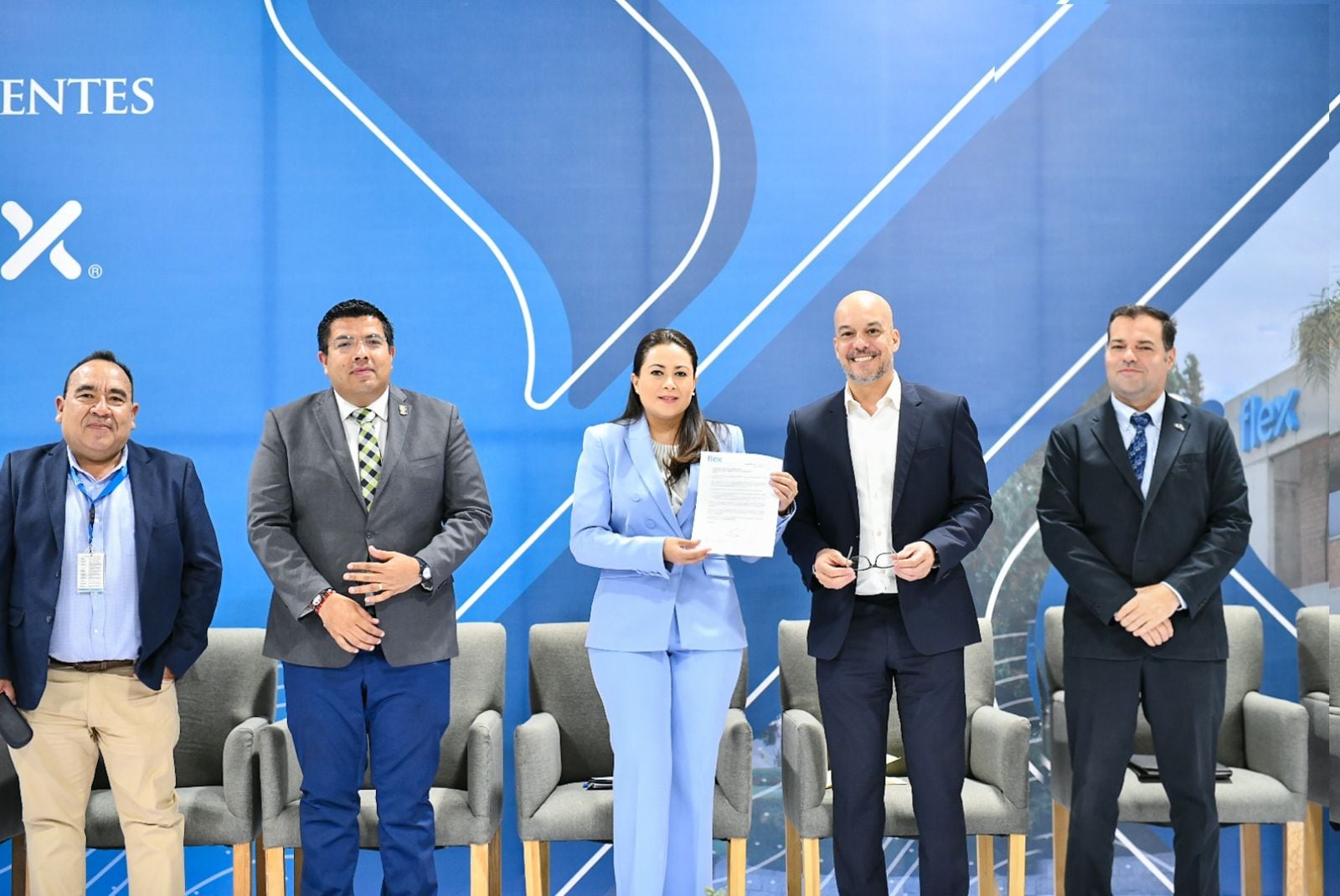 Tere Jiménez anuncia expansión de Flex en Aguascalientes; generará más de 5 mil empleos.
