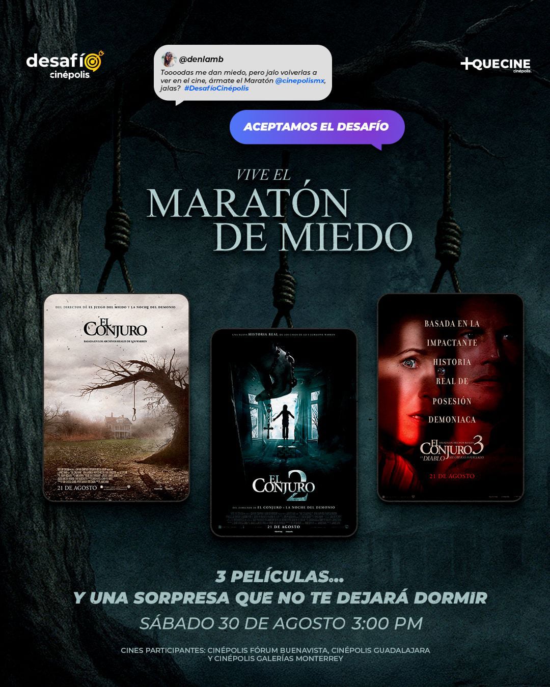 Maratón de El Conjuro en Cinépolis