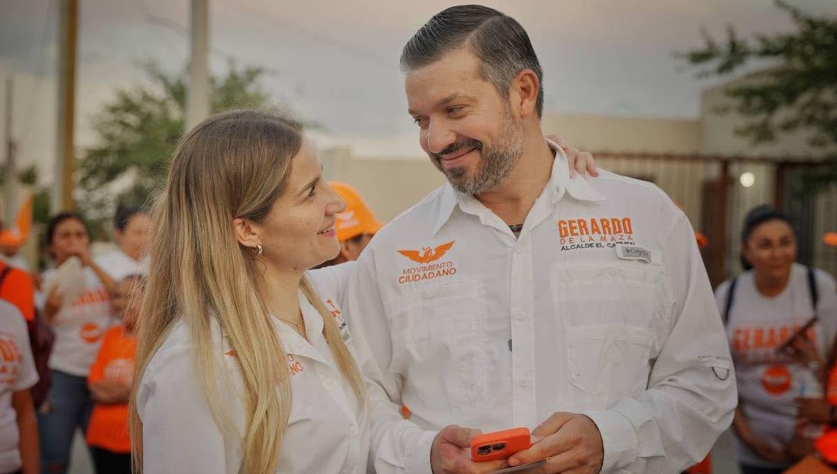 Gerardo de la Maza y su esposa