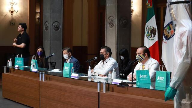 Rueda de prensa Covid-19 en NL.