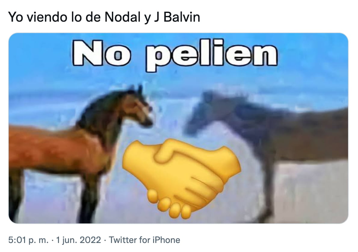 Meme J Balvin y Christian Nodal