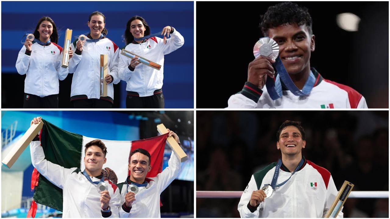 Medallistas mexicanos Juegos Olímpicos de París 2024