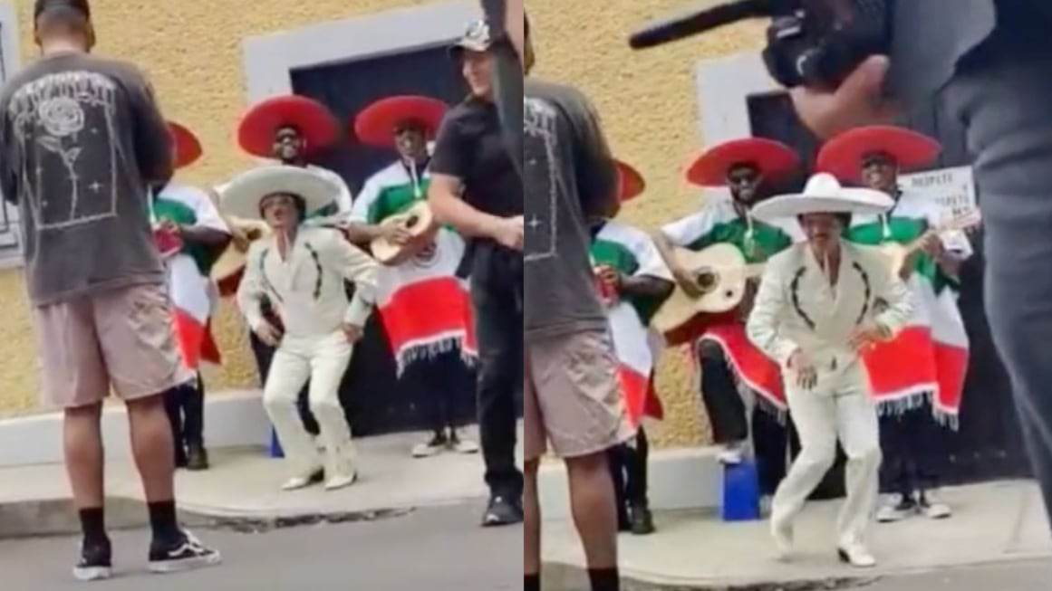 VIDEO: Bruno Mars vestido de mariachi en calles de CDMX es la prueba de que el Portal 888 sí existe