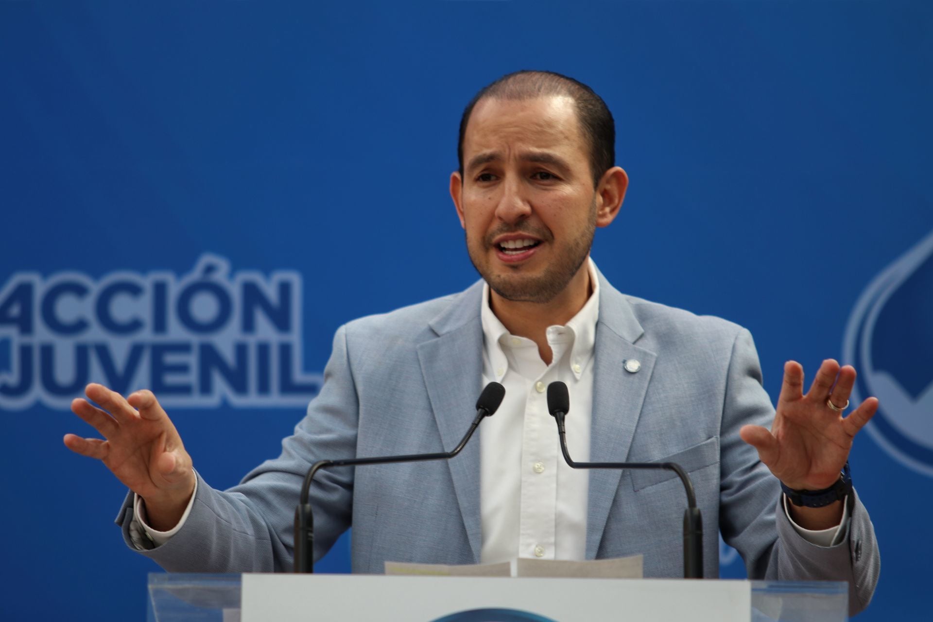 Marko Cortés, del PAN, dice que violencia ni inseguridad se pueden combatir con optimismo