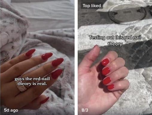 TikTok viraliza la teoría de las uñas rojas ¿te animas a probarla?